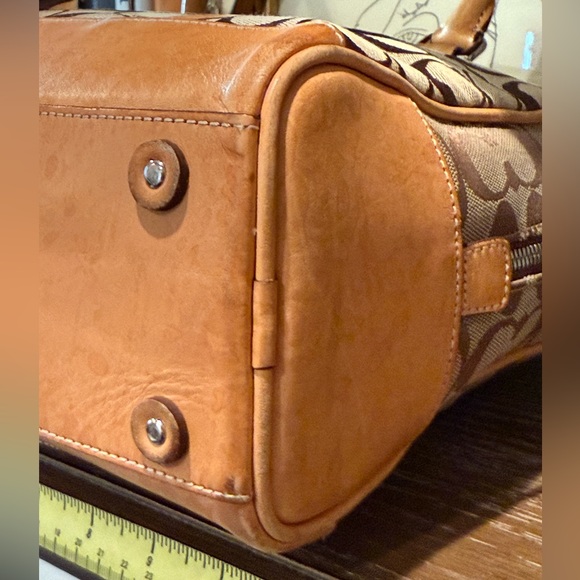Coach Vintage 1991 Signature Monogram Brown & Tan Tote Rare Limited Edition EUC - Picture 7 of 14